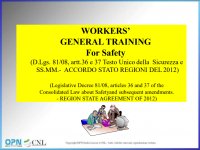 'WORKERS GENERAL TRAINING FOR SAFETY'
